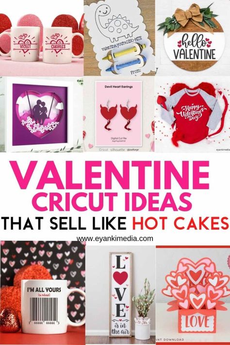 Valentine Ideas To Sell, Cricut Valentine Ideas, Valentines Cricut, Cricut Valentines Projects, Nails For Beginners, Nail Ideas For Short Nails, Make To Sell, Cricut Valentines, Cricut Valentine