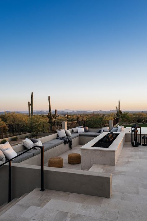 #AlwaysOnVacaProj | THELIFESTYLEDCO Portfolio — THELIFESTYLEDCO Shop Modern Desert Landscape Design, Desert Oasis Backyard Landscaping Ideas, Desert Pool Design, Arizona Home Exterior, Desert Oasis Aesthetic, Desert Oasis Home, Desert Oasis Backyard, Modern Desert Landscaping, Desert Homes Interior