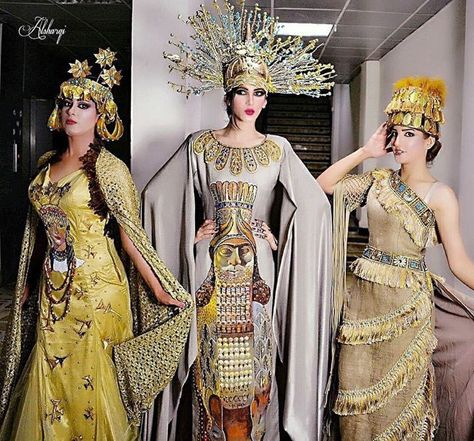 Iraqi Clothes, Fashion Timeline, Middle Eastern Fashion, Super Hero Outfits, Mesopotamia, Historical Costume, Historical Dresses, Historical Clothing, Historical Fashion