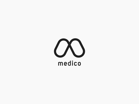 Medico | Letter M Logo Exploration. by Azan ◒ on Dribbble Medical Company Logo, M Letter Logo, Logo Exploration, Mc Logo, Mp Logo, Doctor Logos, Medicine Logo, Connect Logo, Letter M Logo