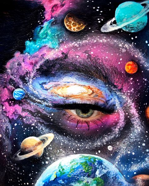 Planets, Stars, Makeup, Instagram, Art, Make Up