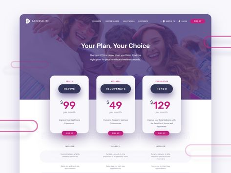 Accesselite Pricing page by Art Amrit for Brightscout on Dribbble Website Design Pricing, Price List Design, List Website, Price Page, Card Ui, Desain Ui, Pricing Table, Price Plan, Publicidad Creativa