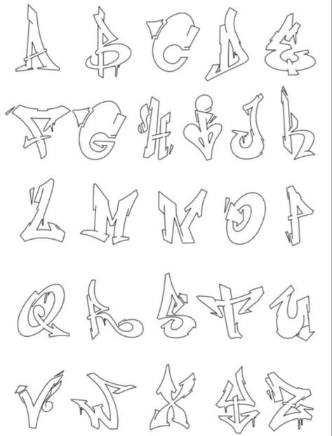 Graffiti Wild Style, Cool Graffiti Letters, Free Graffiti Fonts, Numbers Tattoo, Graffiti Alphabet Styles, Graffiti Lettering Alphabet, Graffiti Art Letters, Lettering Styles Alphabet, Tattoo Lettering Design