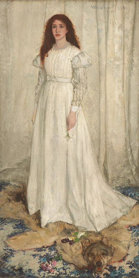 Symphony in White, No. 3 - Wikiwand Whistler's Mother, James Whistler, The Woman In White, James Abbott Mcneill Whistler, James Mcneill Whistler, Edmund Dulac, Walter Crane, John Everett Millais, Gustave Courbet