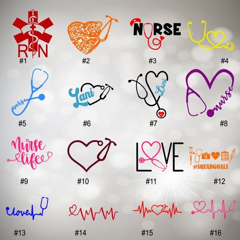 NURSE LOVE 1-16 vinyl decal perfect for car windows | Etsy Nurse Vinyl Decals, Etching Projects, Glass Etching Projects, Nurse Decals, Cna Nurse, Menu Planner, Star Decals, Nurse Love, Medical Logo