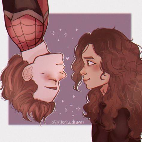 Fanart spiderman Spider Man And Mj Fanart, Mj Spiderman Fanart, Spiderman And Mj Painting, Spiderman Upside Down Kiss Drawing, Mj Fanart Spiderman, Spiderman Kissing Upside Down Drawing, Minnie And Mickey Mouse Drawing, Spiderman And Mj Fanart, Spider Man Kiss Scene