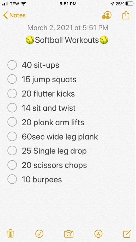 Good Softball Workouts, Soft Ball Workout, Softball Arm Workout, Off Season Softball Workouts, Softball Practice Fits, Softball Pitcher Workouts, Softball Workouts At The Gym, Softball Drills To Do By Yourself, Softball Drills For Beginners