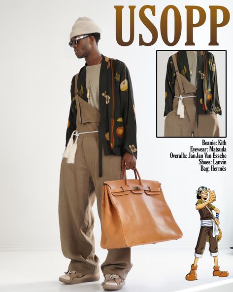 Wisdom Kaye on X: "High Fashion one piece 3/10 " / X Wisdom Kaye, Flashy Outfits, High Fashion Brands, One Piece Usopp, 168 Hours, Korean Fashion Grunge, Margiela Boots, Lanvin Bag, 2000s Clothing