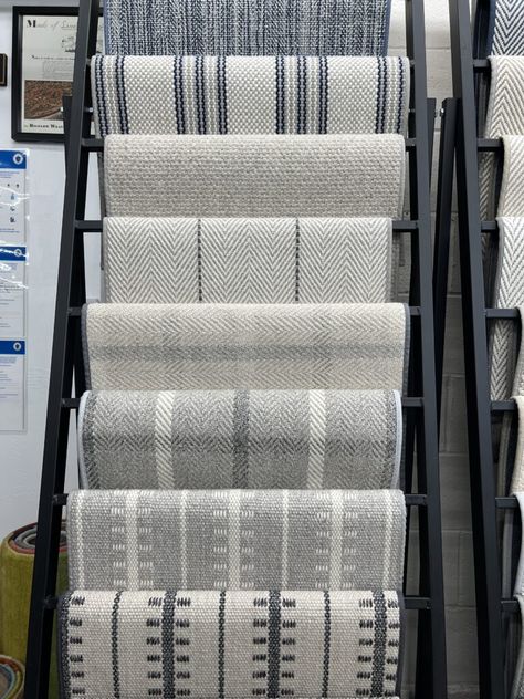 Stair Runner Trends 2023, Parquet Entrance Hall, Modern Staircase Runner, Pinstripe Stair Runner, Dark Carpet On Stairs, Beach House Stair Runner, Accent Carpet On Stairs, Berber Carpet Stairs, Textured Carpet On Stairs