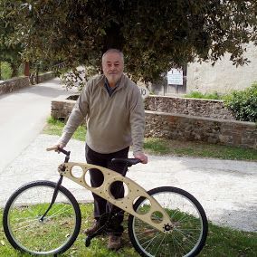 Wood Scooter, Strider Bike, Recycled Bike Parts, Wooden Bicycle, Wood Bike, Wooden Bike, Bike Kit, Push Bikes, Custom Bicycle