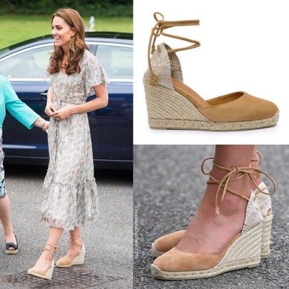 Kate Middleton Sandals, Dress With Espadrilles Outfit, Kate Middleton Espadrilles, Kate Middleton Espadrilles Wedges, Espadrilles Wedges Outfit, Kate Middleton Wedges, Espadrille Wedges Outfit, Wedge Heels Outfit, Espadrilles Heels