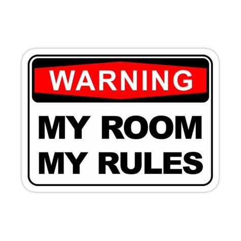 Funny Door Signs, Funny Warning Signs, Beer Fridge, Cool Room Decor, Sign Sticker, Room Stickers, My Rules, Warning Sign, Poster Room