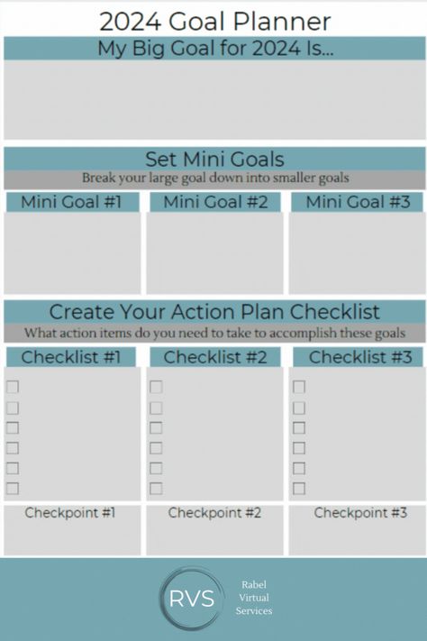 A fillable .pdf to break down your goals & have them all in one easy place! Break Down Goals, How To Break Down Goals, Breaking Down Goals, Goal Breakdown, Gift Tracker, Todo List, Big Goals, Goal Planning, Weekly Meal Planner