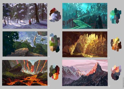 CGMA - Fundamentals of Environment Design Environment Painting, Concept Art Tutorial, Landscape Concept, Background Drawing, Scene Design, Digital Painting Tutorials, Visual Development, Environment Design, Environment Concept Art