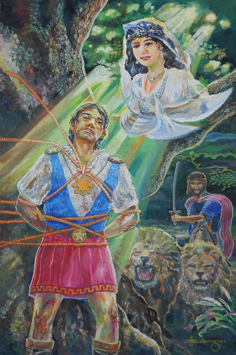 Rays of Hope (Florante at Laura - Philippine Literature) oil on canvas 16" x 24" by JBulaong 2014 Florante At Laura Pictures, Florante At Laura Drawing, Florante At Laura Cover, Florante At Laura Characters Pictures, Florante At Laura Background, Florante At Laura Characters, Florante At Laura, Philippine Literature, Ibong Adarna