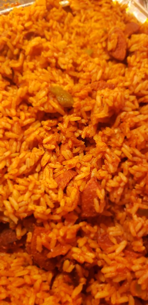 Easy Red Rice Recipe, Carolina Red Rice, How To Make Red Rice, Gullah Red Rice Recipe, Red Rice And Sausage Southern, Soul Food Rice, Hot Rice Recipe, Red Rice Recipes, Southern Red Rice