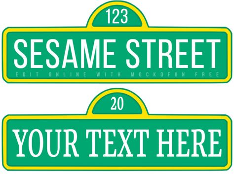 [FREE] Sesame Street Sign Template - MockoFUN Seaseme Street Birthday Party, Sesame Street Printables, Elmo Party Decorations, Sesame Street Decorations, Sesame Street Sign, Sesame Street Birthday Party Ideas Boy, Elmo Birthday Party Boy, Sesame Street Signs, Seaseme Street