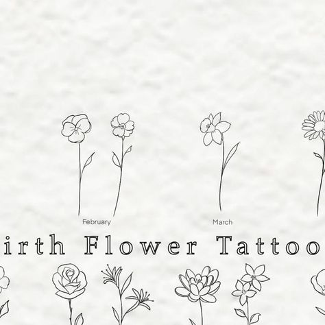 Birth Flower Finger Tattoo, Fine Line Mum Tattoo, Fine Line October Flower Tattoo, Fine Line Tattoo Birth Flower, Fine Line Birth Flowers, Fine Line Tattoo For Kids, Fine Line Family Tattoo, Birth Flower Fine Line Tattoo, Fine Line Birth Flower Tattoo