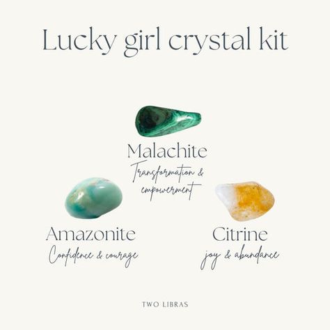 Lucky Crystals, Luck Potion, Wish Jar, Crystals For Luck, Break A Leg, Lucky Girl Syndrome, Amazonite Crystal, Tiny Jars, Information Card