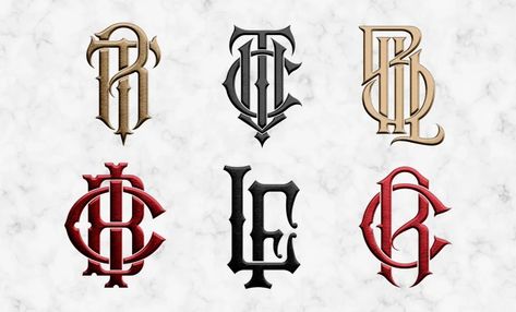 Logos, Monogram Logo Design Typography, Monogram Logo Letters, English Logo, Logo Monogramme, Clothing Brand Logos, Tattoo Lettering Fonts, Logo Redesign, Monogram Logo Design