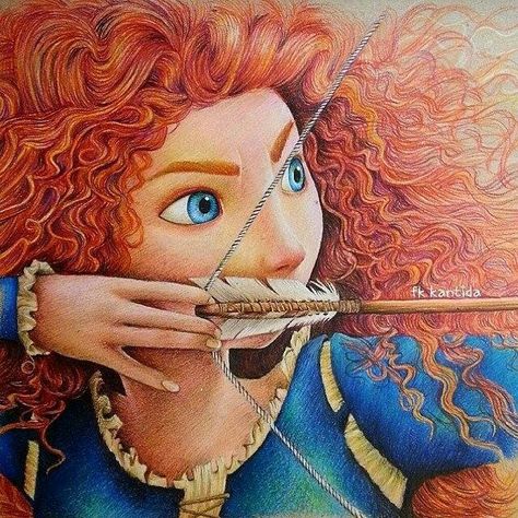 Brave Merida, Disney Brave, Merida Brave, Disney Art Drawings, Disney Sketches, Pinturas Disney, Disney Princess Art, Arte Sketchbook, Disney Fan Art