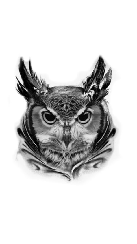 Owl Head Tattoo Design, Owl Face Tattoo, Owl Head Tattoo, Totem Pole Tattoo, Unique Animal Tattoos, Traditional Tattoo Woman, Infinity Tattoo With Feather, Big Cat Tattoo, Left Arm Tattoos