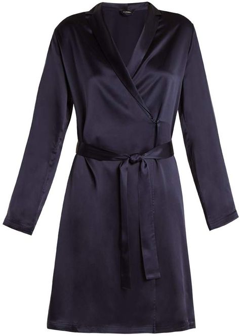 LA PERLA Silk-satin robe Dior Jacket, Silk Robe, Silk Satin, Nightwear, Perfect Dress, Wrap Dress, Layering, Slip Dress, Dresses For Work