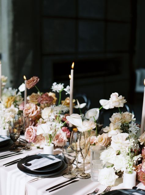 Savannah Miller, Mira Zwillinger, Edgy Wedding, Wedding Tablescape, East Coast Wedding, Modern Wedding Inspiration, Floral Backdrop, Dc Wedding, Coast Wedding