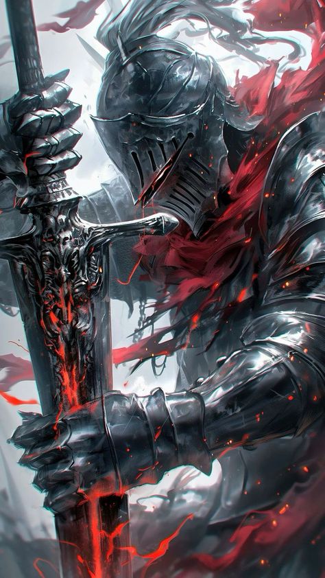 Fire Knight Art, Flame Knight, Fire Knight, Fallen Knight, Fantasy Knight, Dark Souls Artwork, Armor Drawing, Dark Fantasy Artwork, Dark Souls Art