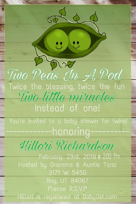 2 Peas In A Pod Birthday Party, 2 Peas In A Pod Baby Shower Ideas, Two Peas In A Pod Baby Shower Ideas, Twin Baby Shower Decorations, Twin Baby Shower Cake, 2 Peas In A Pod, Twin Boys Baby Shower, Baby Shower Candy Bar, Beach Nursery