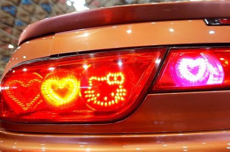 Hello Kitty Brake Lights Tail Lights, A Car, Graffiti, On Twitter, Purple, Twitter, Pink