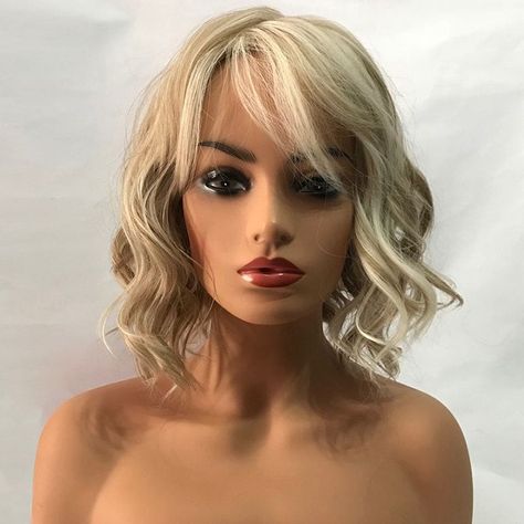 Short Side Bangs, Best Lace Front Wigs, Women Wigs, Cheap Hair Products, Balayage Hair Blonde, Full Hair, Straight Lace Front Wigs, Side Bangs, Wigs Online