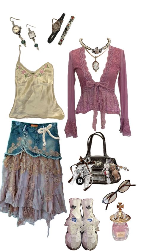 #ootd #outfits #outfitinspo #inspiration #fairycore #fairy #cutefits #coquette Maximalist Fairycore Outfit, Fairycore Coquette Outfit, Fairy Coquette Outfits, Light Fairycore Outfits, Fairy Style Outfit, Fairycore Outfit Aesthetic, France University, Fairy Core Fashion, Homestuck Outfits