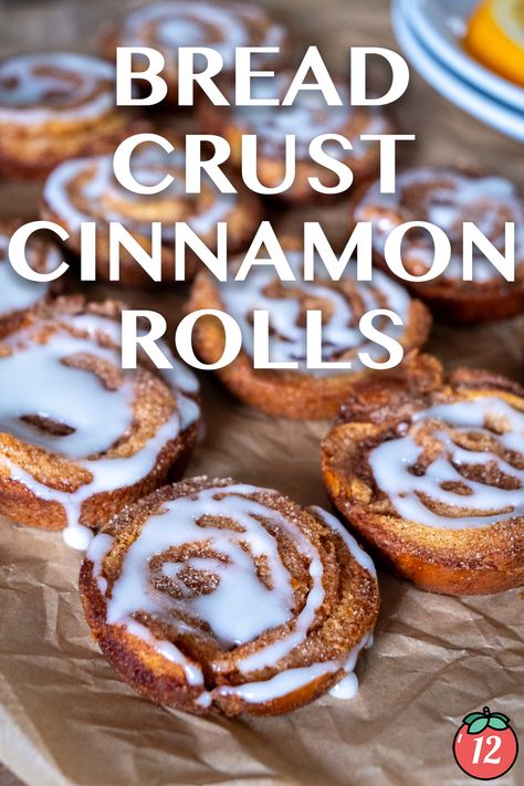 Bread Crust Cinnamon Rolls | 12 Tomatoes Bread Crust Cinnamon Rolls, What To Do With Bread Crust, Bread Crust Recipes, Connamon Rolls, Work Treats, Homemade Cinnamon Rolls Easy, Bread Crust, Cinnamon Roll Bread, Rolls Easy