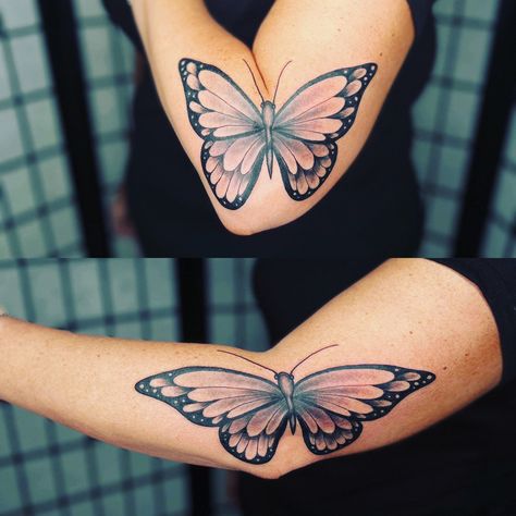 Expanding Butterfly Tattoo, Butterfly Bending Elbow Tattoo, Inner Elbow Butterfly Tattoo, Elbow Fold Tattoo, Butterfly Tattoo In Bend Of Arm, Butterfly Elbow Tattoo Open Close, Butterfly Tattoo Elbow Crease, Butterfly Elbow Tattoos For Women, Moving Butterfly Tattoo