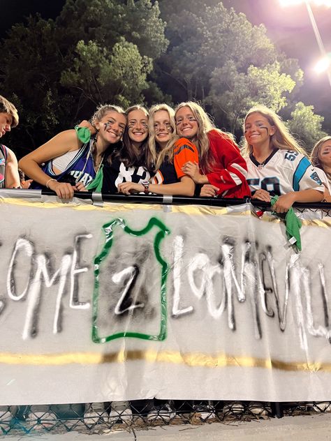 Jersey Night Football Game Theme, Jersey Out Football Game, Jersey Theme Football Game, Jersey Night Theme Outfit, Football Game Student Section, Student Section, Football Signs, Game Themes, High School Football