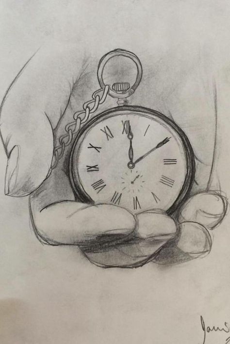 Drawing The Impact Of Time With A Pocket Watch How To Draw A Pocket Watch, Clock Sketch Drawing, Pocket Watch Drawing Sketches, Clock Drawing Sketches, Stop Watch Drawing, Watch Art Drawing, Time Drawing Clock, Clock Design Drawing, Pocket Watch Sketch