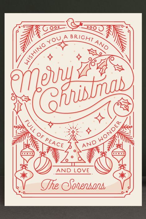 Illustration Noel, Karten Design, 카드 디자인, Christmas Poster, Holiday Postcards, Christmas Card Design, Noel Christmas, Modern Holiday Card, Christmas Illustration