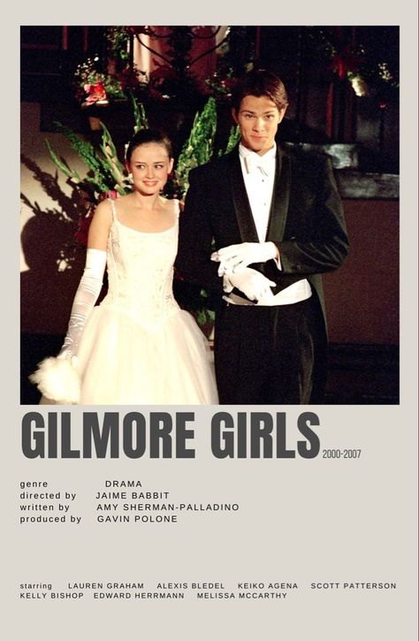 Gilmore Girls Poster, Keiko Agena, Gilmore Girls Characters, Scott Patterson, Amy Sherman Palladino, Gilmore Girls Seasons, Y2k Posters, Girl Decals, Gilmore Girl