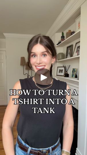 290K views · 6.8K reactions | How to turn a tshirt into a tank. Will you be trying this hack? | Rebecca Kahane Pankow | beccakahane · Original audio How To Make A Tank Top Out Of A Tshirt, Style A Tshirt, Smart Dressing, Clothes Hacks, Shirt Tie, Diy Clothing, August 25, Fashion Hacks, Fashion Styling