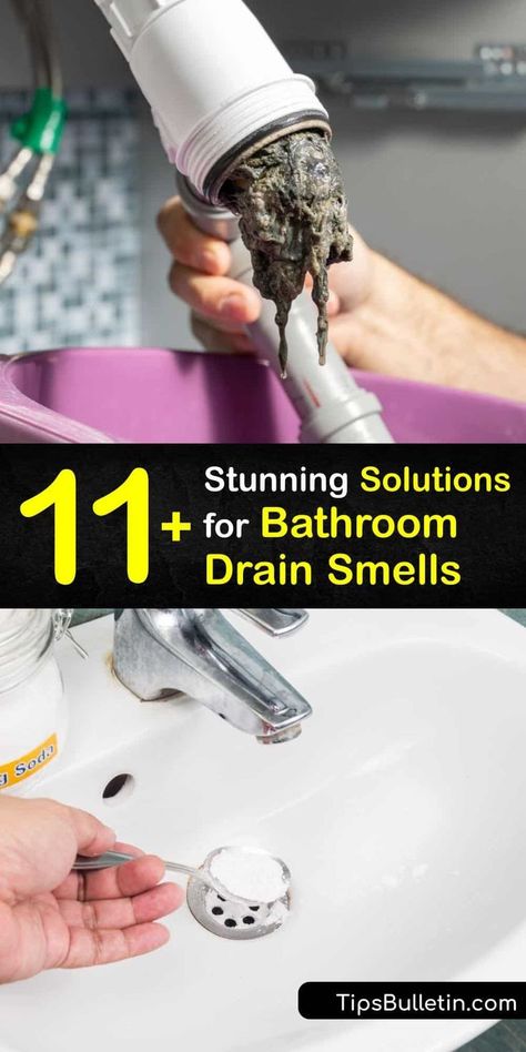 Smelly Bathroom Drain, Smelly Sink Drain, Smelly Shower Drain, Sink Drain Smell, Shower Drain Smell, Cleaning A Bathroom, Clean Shower Drain, Cleaning Sink Drains, Smelly Sink