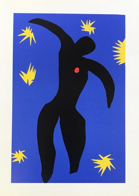 Henri Matisse Icarus 1984 Artist: Henri Matisse, Title: Icarus 1984 Medium: poster Paper Size: 14 x 10 inch Condition: Fine COA is included Biography: Henri Matisse (1869-1954) French artist, painter, lithographer, sculpture & book designer, he is the artist of colors & the most influential Matisse Kunst, Matisse Paintings, 타이포그래피 포스터 디자인, Matisse Art, Gustav Klimt, Henri Matisse, Pablo Picasso, French Artists, Abstract Artists