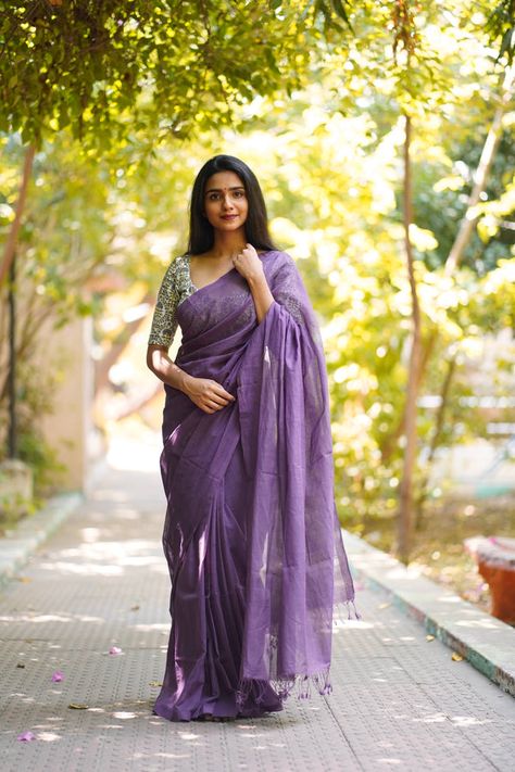 Formal Saree, Cotton Saree Blouse Designs, Simple Saree Designs, Cotton Saree Blouse, Cotton Saree Designs, Set Saree, Sari Blouse Designs, Indian Saree Blouses Designs, Simple Sarees