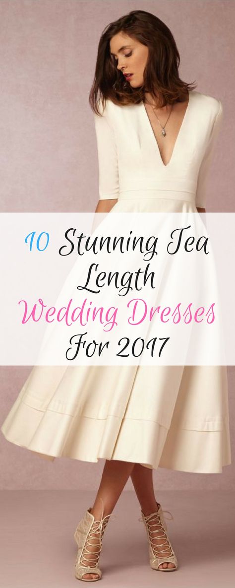 Tea Length Wedding Dress Petite, Tea Length Evening Dresses, Brown Tea Length Dress, Ivory Tea Length Wedding Dress, Wedding Dresses For Second Time Brides Over 50, 3/4 Length Wedding Dresses, Shoes For Tea Length Dress, Simple Wedding Dress Tea Length, Mid Length Wedding Dress Vintage