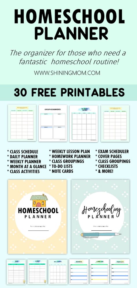 Homeschooling Portfolio, Free Homeschool Planner, Homeschool Lesson Planner, Homework Planner, Free Printables Organization, Free Homeschool Printables, Homeschool Routine, Homeschool Education, How To Start Homeschooling