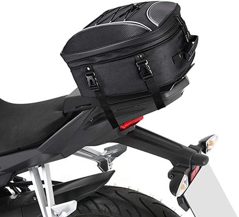 Amazon.com: kemimoto Motorcycle Tail Bag, Dual Use Motorcycle Rear Seat Bag with Waterproof Rain Cover, 30L Expandable Luggage Storage Bag with 6 straps : Automotive Motorcycle Backpacks, Luggage Storage Bag, Helmet Bag, Motorbike Helmet, Motorcycle Bag, Used Motorcycles, Luggage Backpack, Leather Duffle, Waterproof Backpack