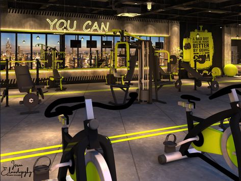 GYM Design Club Design Interior, Gym Architecture, Commercial Gym Design, Small Home Gym Ideas, Gym Design Interior, Small Home Gym, Bathroom Sink Design, Spa Room Decor, Gym Club