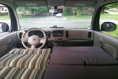 Car Camper Bed : 5 Steps (with Pictures) - Instructables Backseat Bed, Camper Beds, Car Living, Built In Bed, Car Deco, Trailer Living, Car Camper, Car Bed, Diy Car