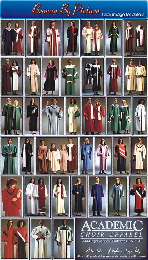 Browse Choir Robes, Pictures Academic Robes, Church Lobby Design, Choir Robes, Clergy Women, Choir Uniforms, Priest Robes, Choir Dresses, Draco And Hermione Fanfiction, Uniform Ideas