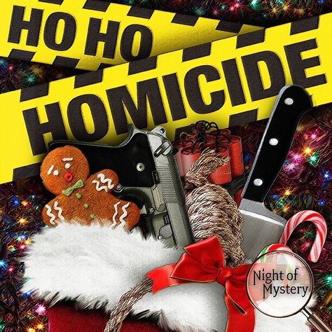 Find out about Ho Ho Homicide. A Christmas murder mystery party game from Night of Mystery. Downloadable mystery party. 6-80+ Guests. Bad Santa Party, Christmas Mystery Dinner, Christmas Mystery Game, Fun Christmas Party Themes, Christmas Party Themes For Adults, Bachelorette Food, Staff Christmas Party, Christmas Host, Mystery Party Game